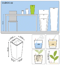 office plants lechuza cubico 22